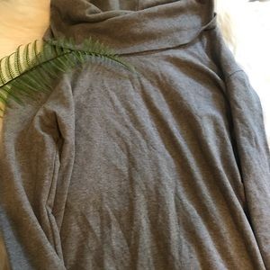 Grey long turtle shirt